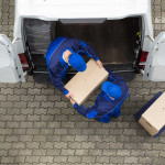 R&B Removals packing van