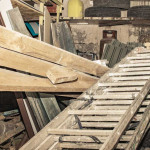 R&B Removals rubbish filled shed